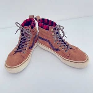 Vans Sk8-Hi MTE skate high tops buffalo plaid 7.5